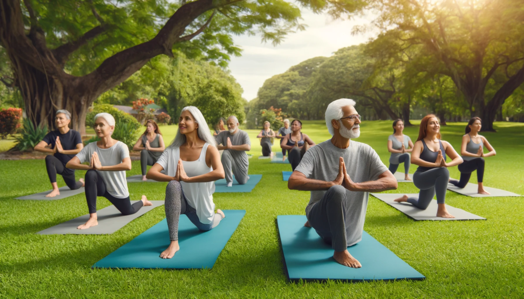 ejercicios de bajo impacto,, adultos mayores haciendo ejercicio, fitness para adultos mayores